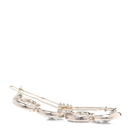 Chanel Pearl Coco Hair Clip Barrette Gold 3 of 6