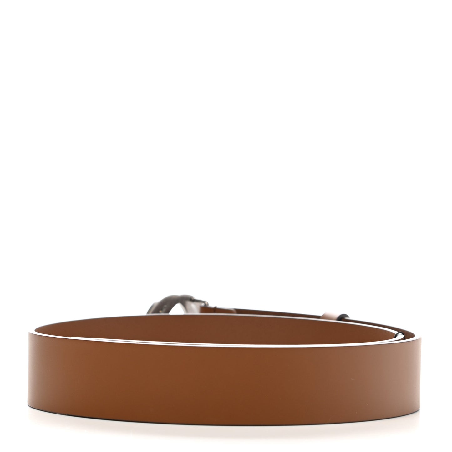 Selleria Calfskin Mens Interlocking G 37mm Belt 80 32 Cuir