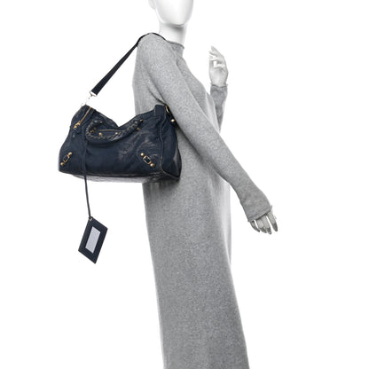 Balenciaga Agneau Giant 12 Gold Hardware City Bleu Obscur 2 of 15