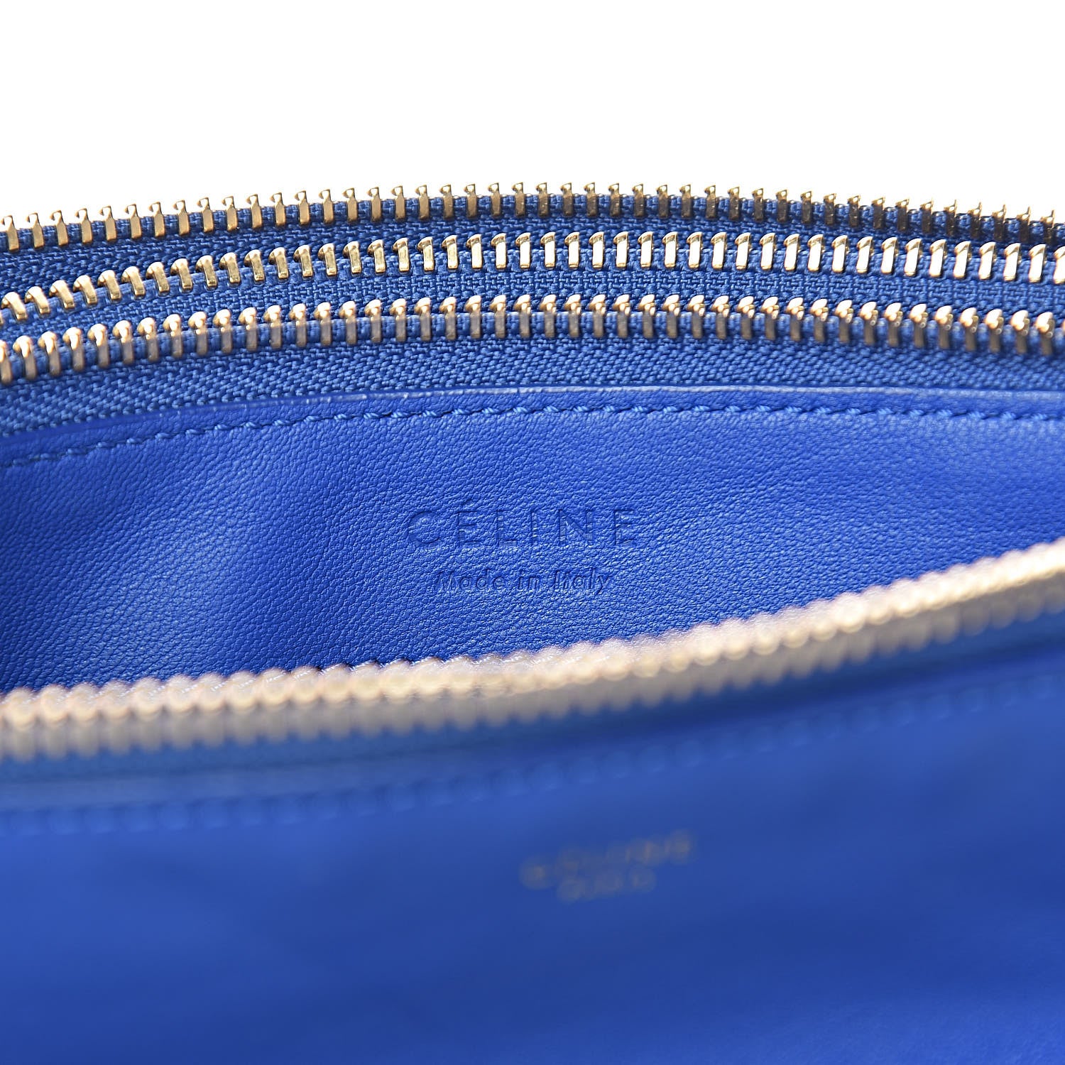 Celine Lambskin Large Trio Crossbody Bag Indigo 8 of 15