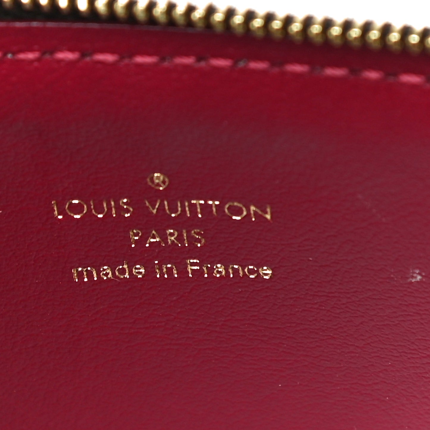 Monogram Felicie Chain Wallet Zippered Insert Fuchsia