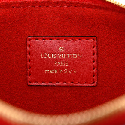 Louis Vuitton Denim Monogram Patchwork City Pouch Blue Rouge 6 of 7