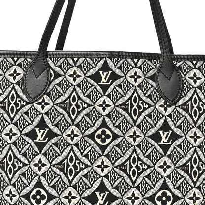 Louis Vuitton Jacquard Since 1854 Neverfull MM Grey 8 of 10