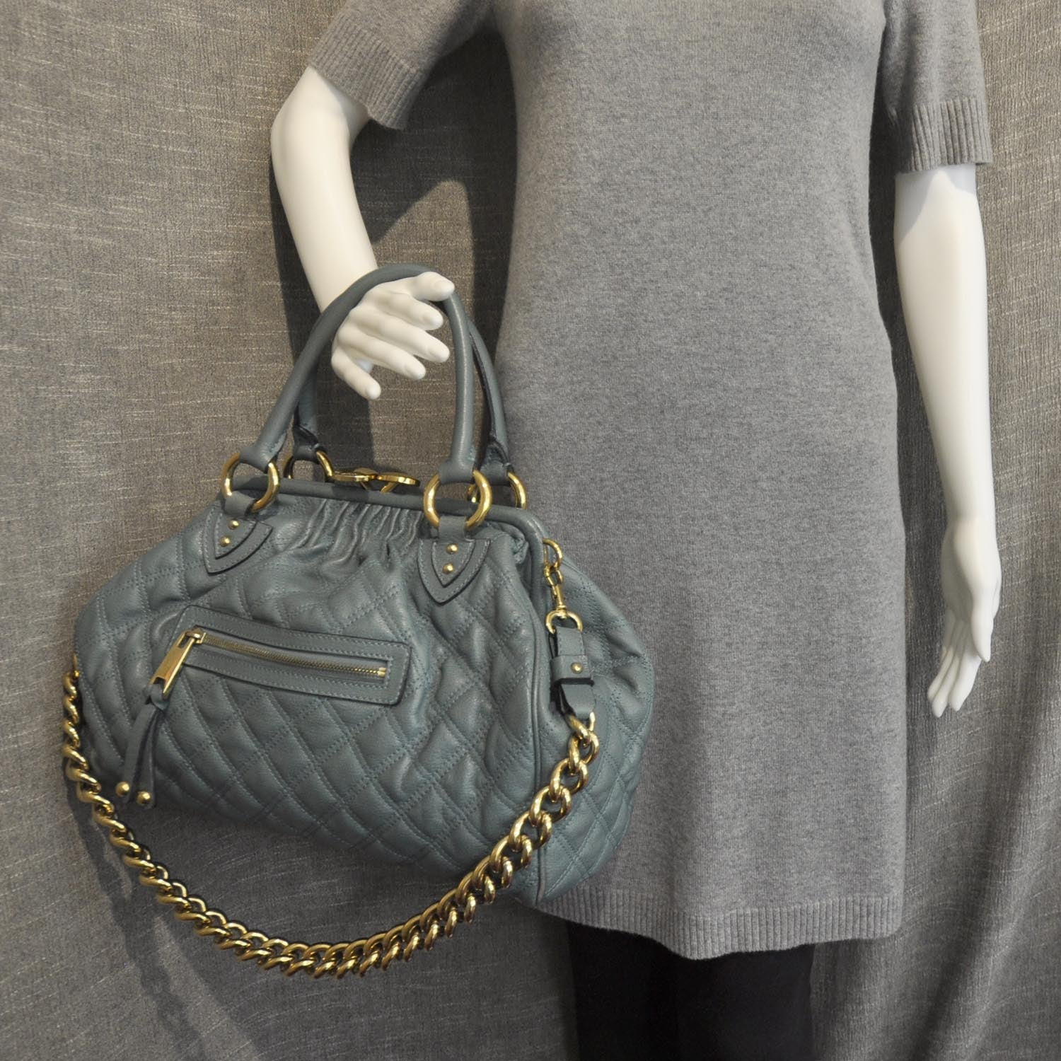 Marc Jacobs Quilted Leather Stam Topaz 3 of 11