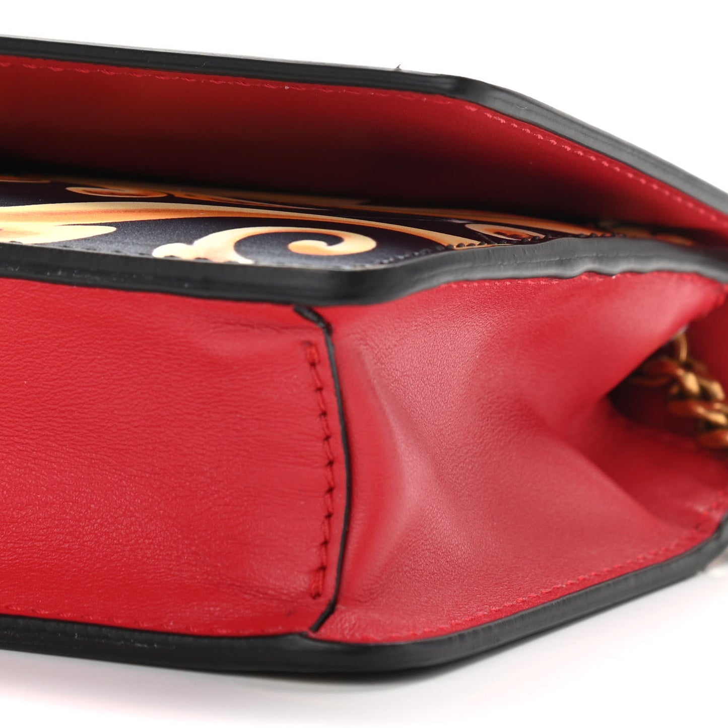 X DISNEY Nappa Cinderella Print Chain Wallet Multicolor