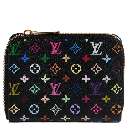 Louis Vuitton Monogram Multicolor Zippy Coin Purse Black Grenade 1 of 8