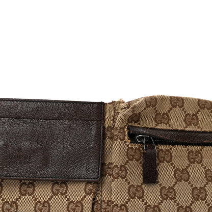 Gucci GG Monogram Double Pocket Belt Bag Dark Brown 8 of 14