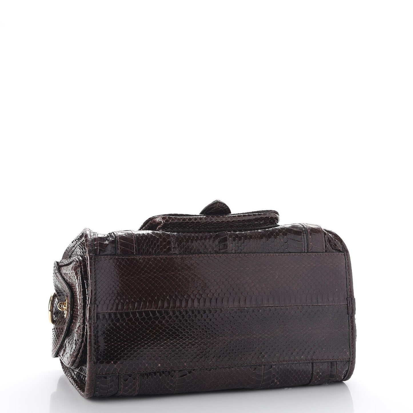 Python Alana Shoulder Bag Dark Brown
