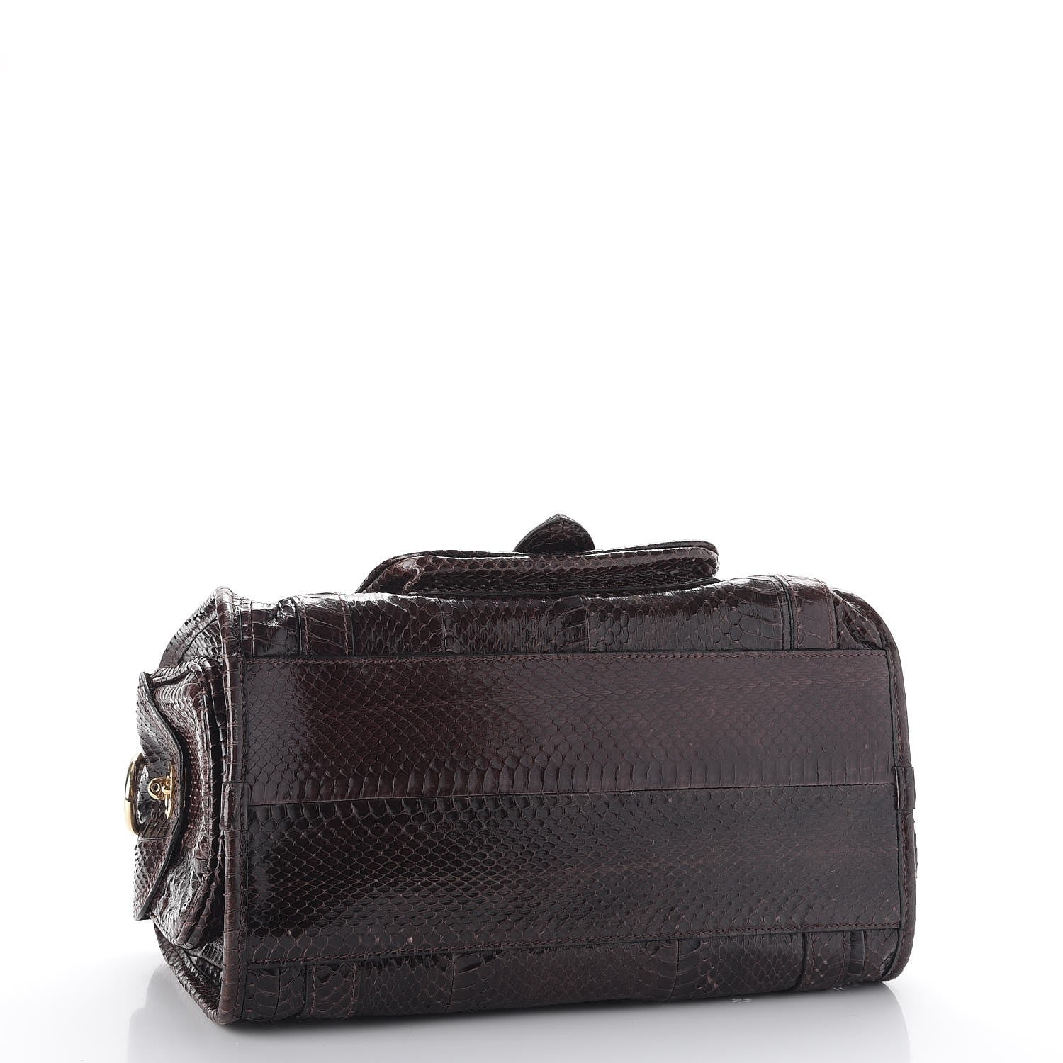 Mulberry Python Alana Shoulder Bag Dark Brown 4 of 10