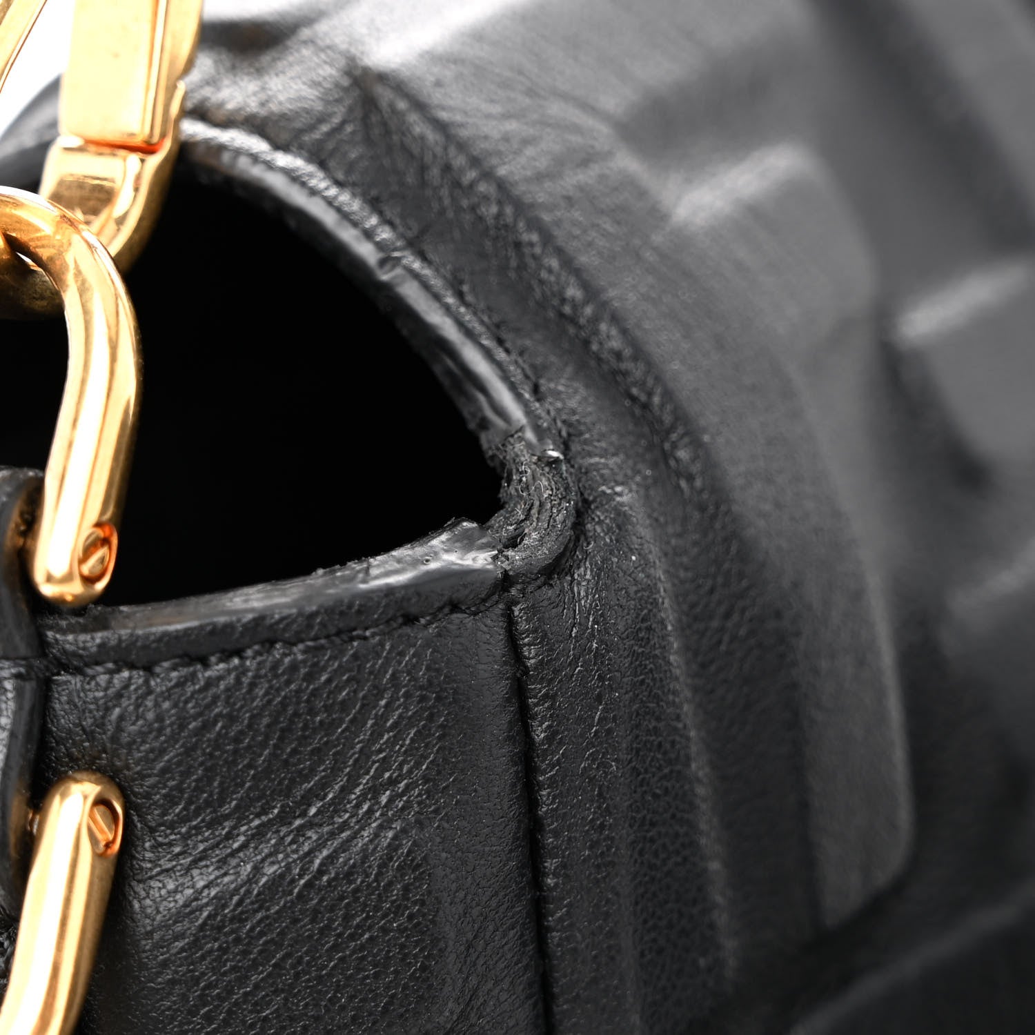 Fendi Nappa FF 1974 Embossed Baguette Black 10 of 11