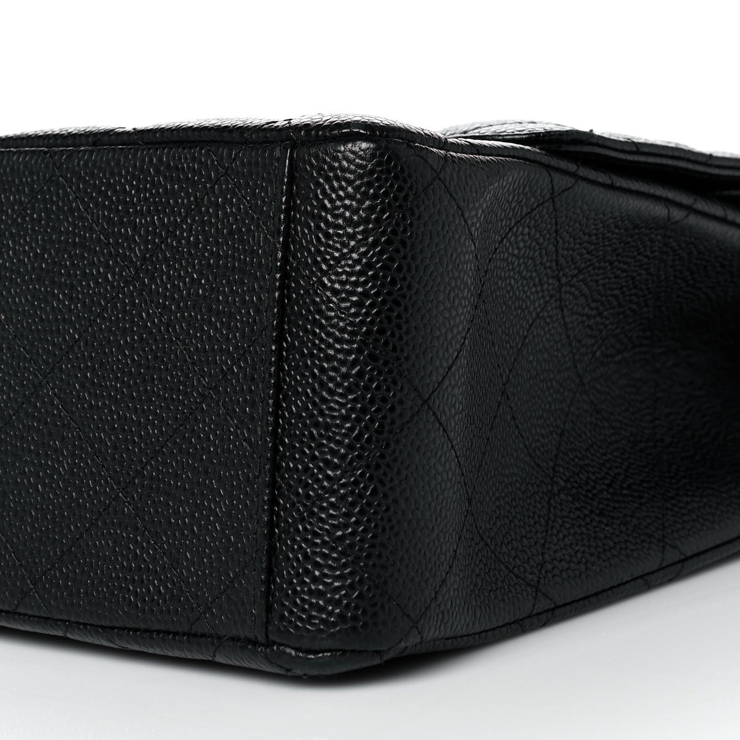 Caviar Quilted Maxi Double Flap Black