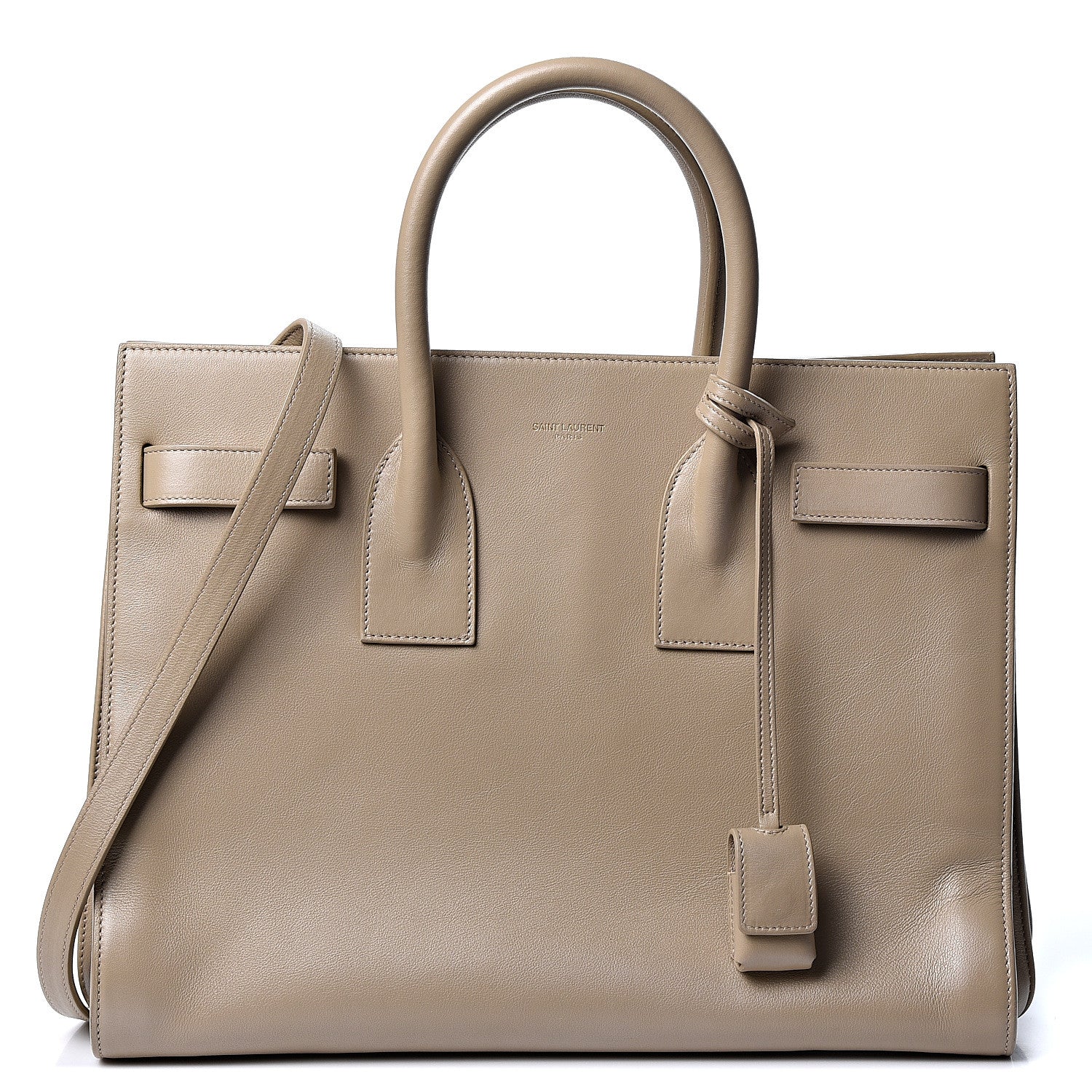 Saint Laurent Calfskin Small Sac De Jour Beige 1 of 9