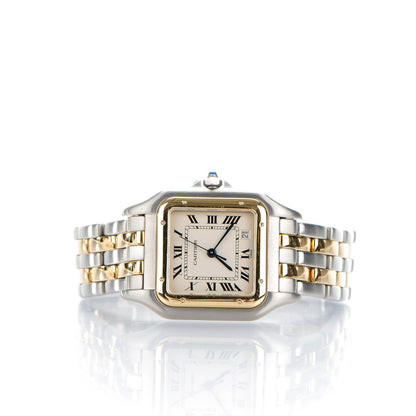 Cartier Stainless Steel 18K Yellow Gold 27mm Panthere Quartz Watch 3 of 6