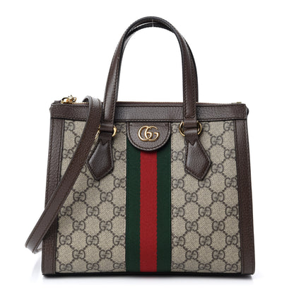 Gucci GG Supreme Monogram Small Ophidia Tote Bag Brown 1 of 11