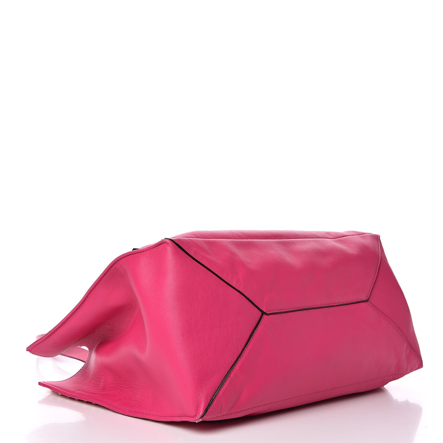 Valentino Garavani Nappa Medium Rockstud Soft Tote Pop Fuxia 4 of 13