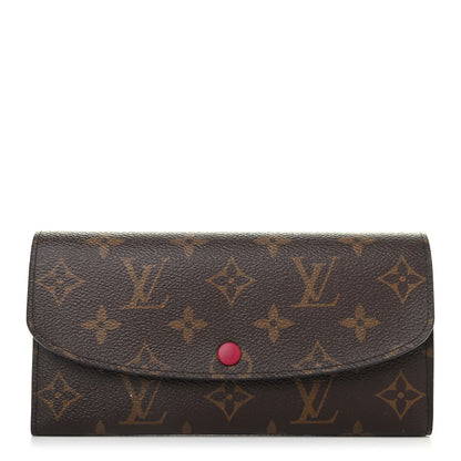 Louis Vuitton Monogram Emilie Wallet Fuchsia 1 of 4