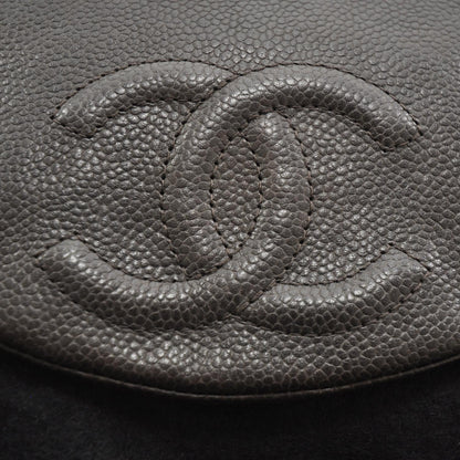 Chanel Caviar Half Moon Wallet On Chain WOC Dark Brown 10 of 10