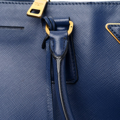 Prada Saffiano Lux Large Galleria Double Zip Tote Bluette 13 of 13