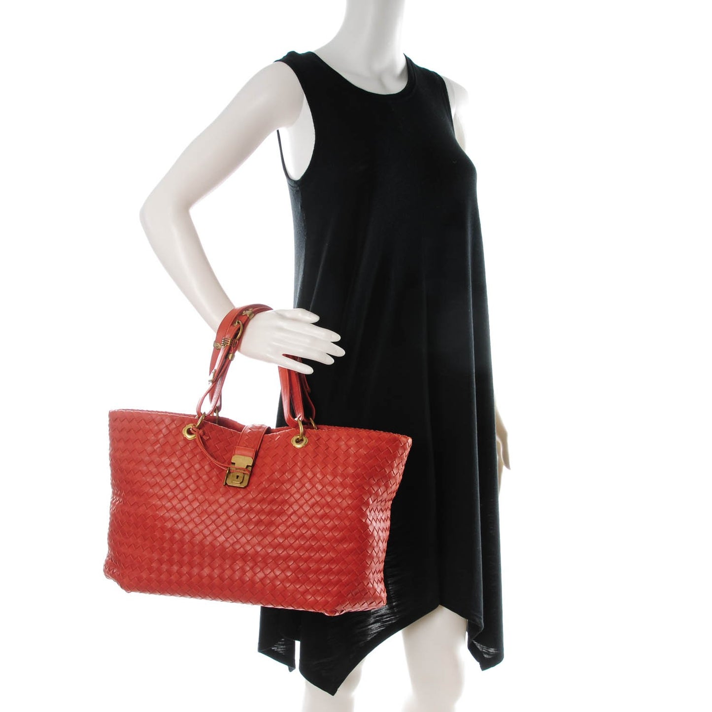 Nappa Intrecciato Large Capri Tote Pompei