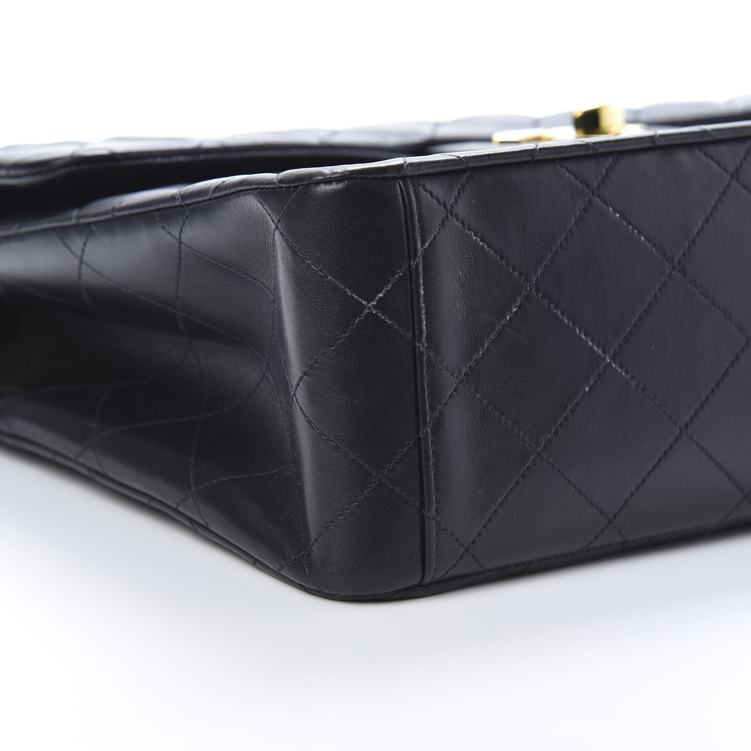 Chanel Lambskin Quilted XL Jumbo Single Flap Black 10 of 15