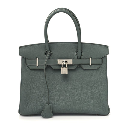 Hermes Togo Birkin 30 Vert Amande 1 of 13