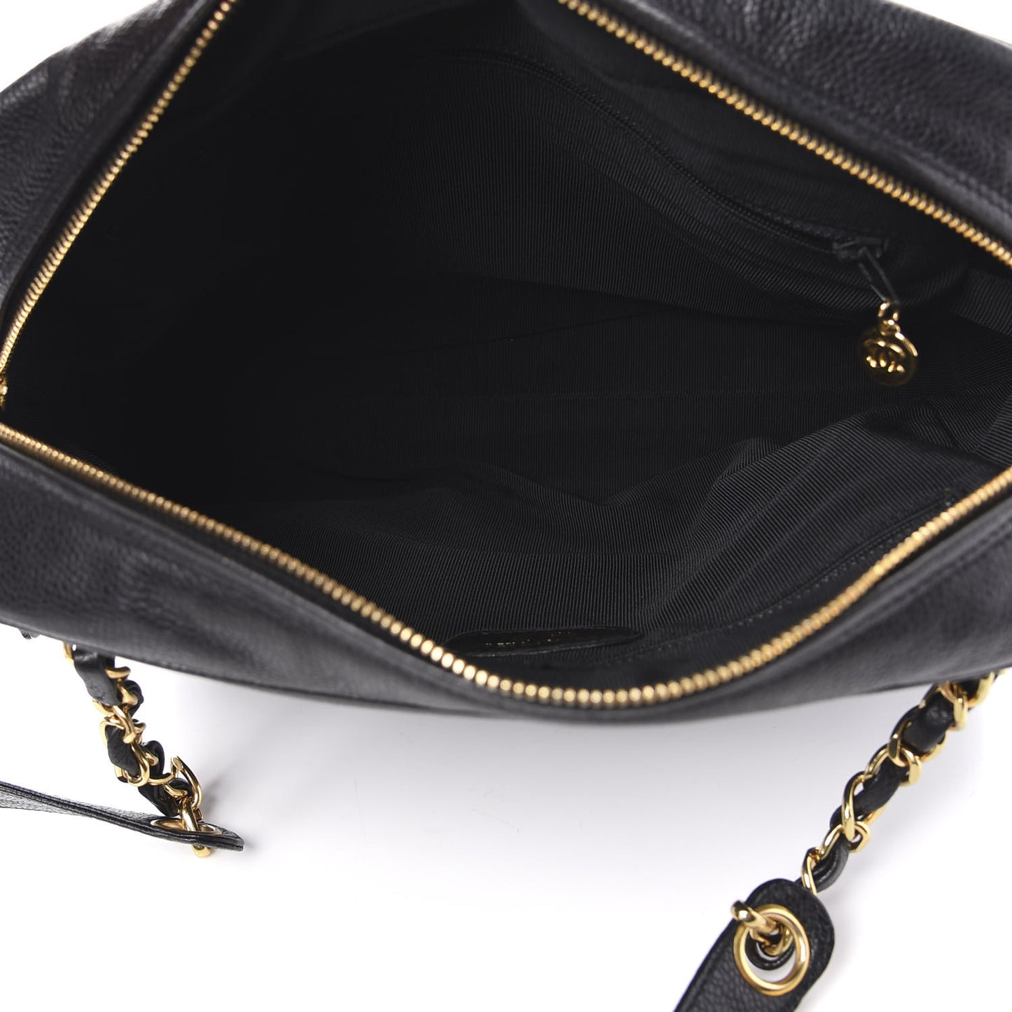 Caviar CC Shoulder Bag Black
