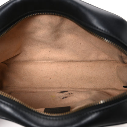 Gucci Calfskin Matelasse Small GG Marmont Chain Shoulder Bag Black 4 of 13