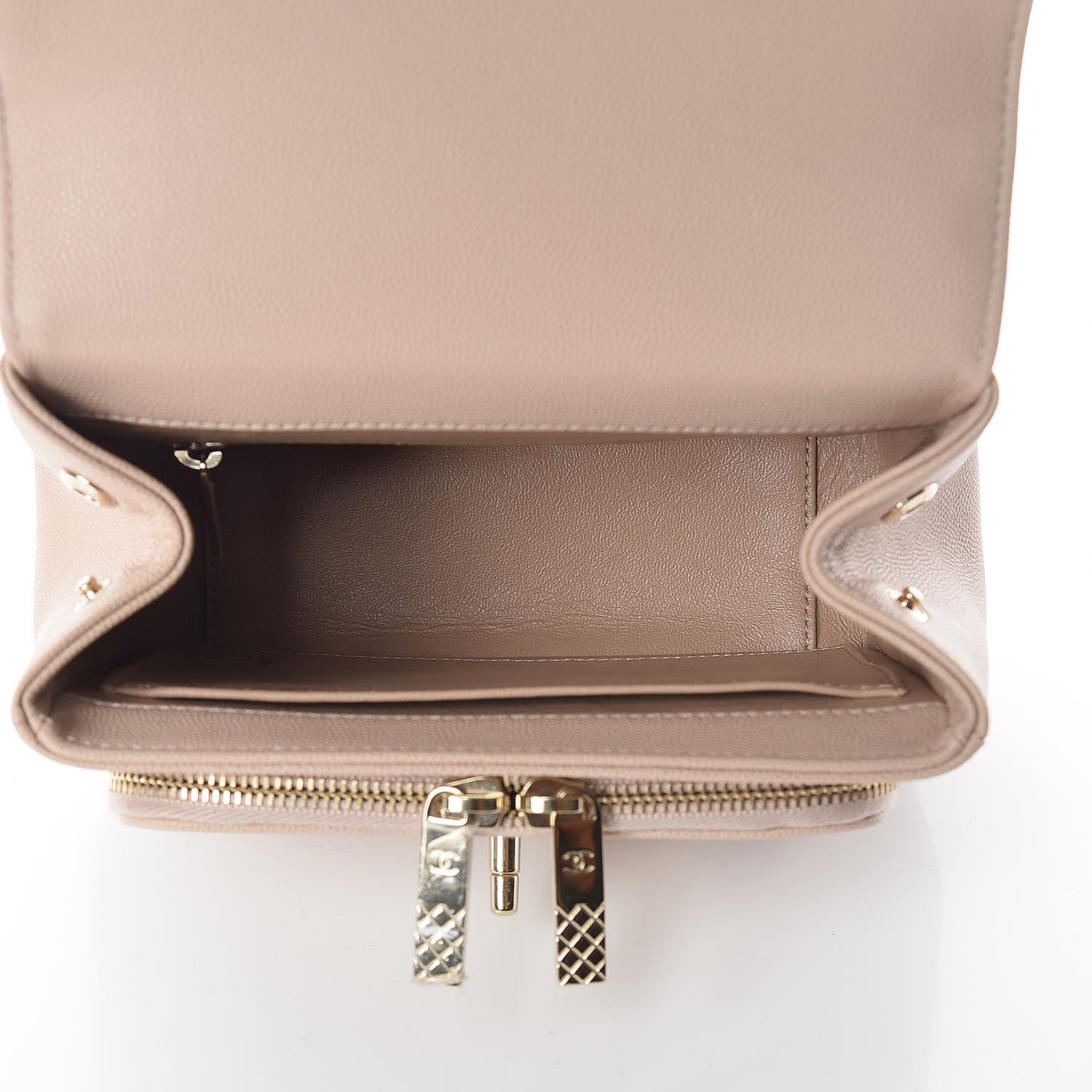 Chanel Caviar Quilted Small Business Affinity Flap Beige 4 of 10
