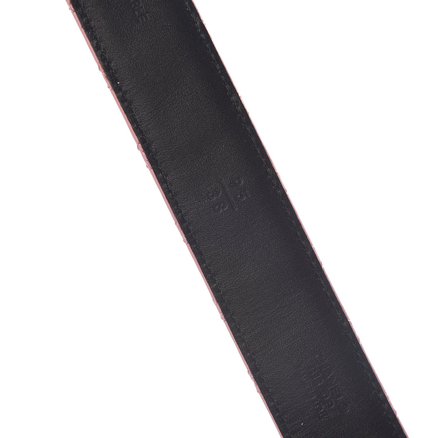 Pearl Lambskin Quilted CC Belt 95 38 Pink