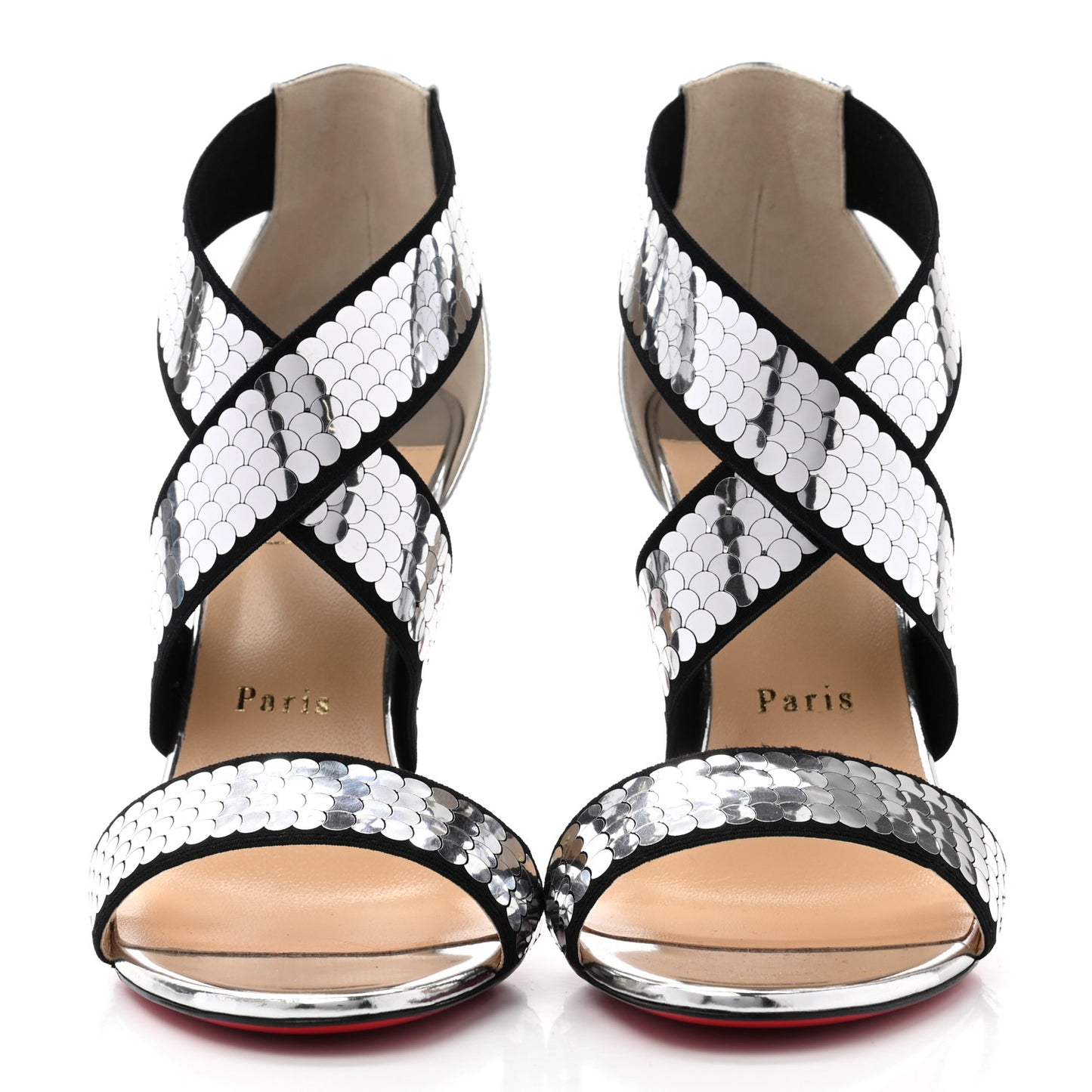 Sequin Xili 100 Disco Ball Sandal Pumps 39 Silver