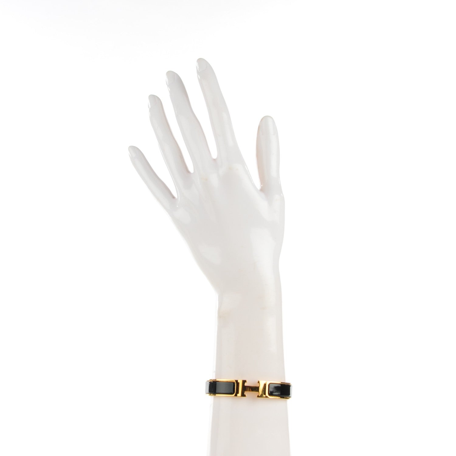 Hermes Enamel Narrow Clic Clac H Bracelet PM Black 2 of 6