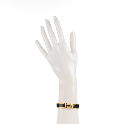 Hermes Enamel Narrow Clic Clac H Bracelet PM Black 2 of 6