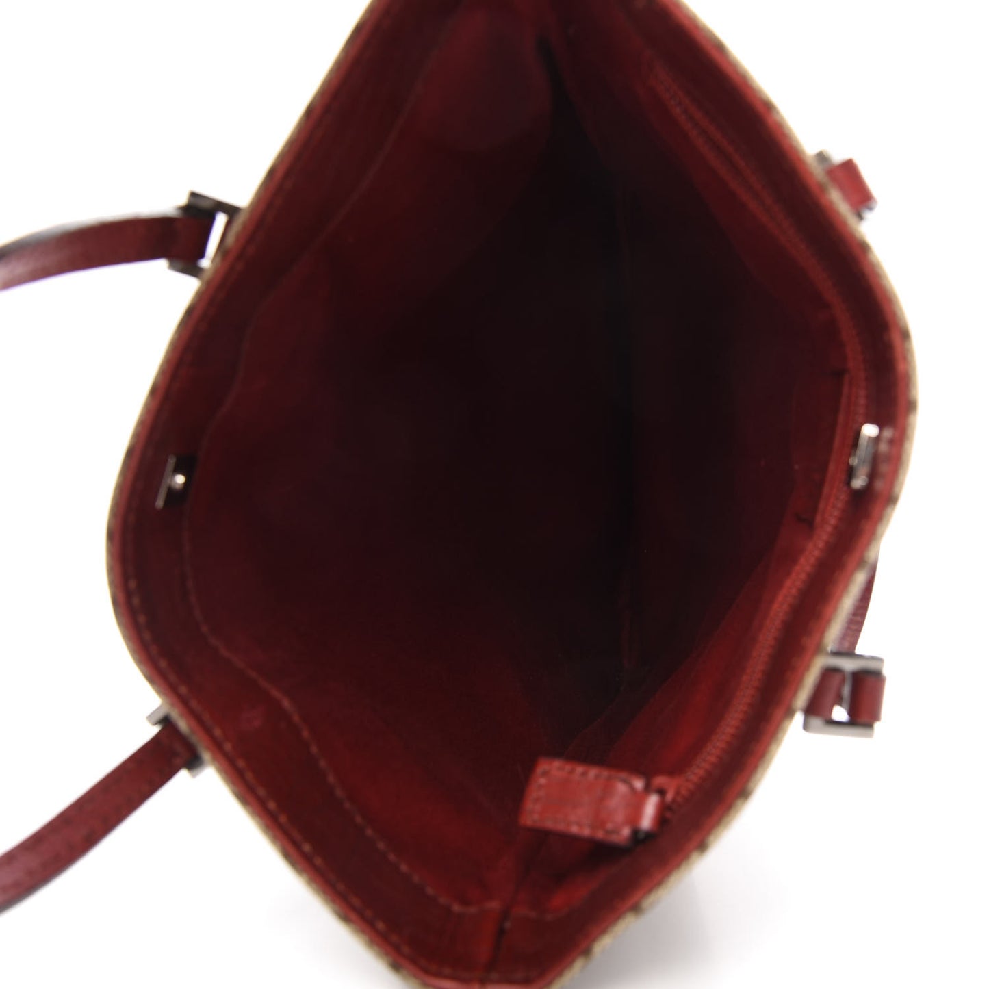 GG Plus Monogram Vertical Tote Red