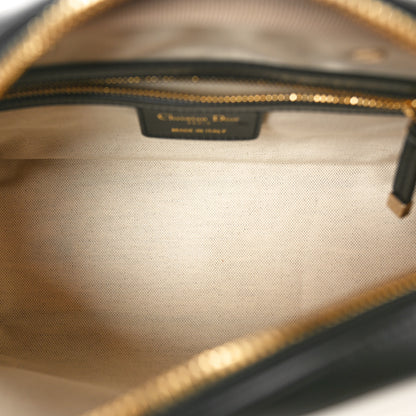 Christian Dior Calfskin Small Dior Vibe Zip Bowling Bag Blue White 5 of 10