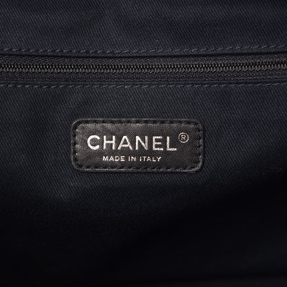 Chanel Denim Deauville Bowling Bag Dark Blue 6 of 9