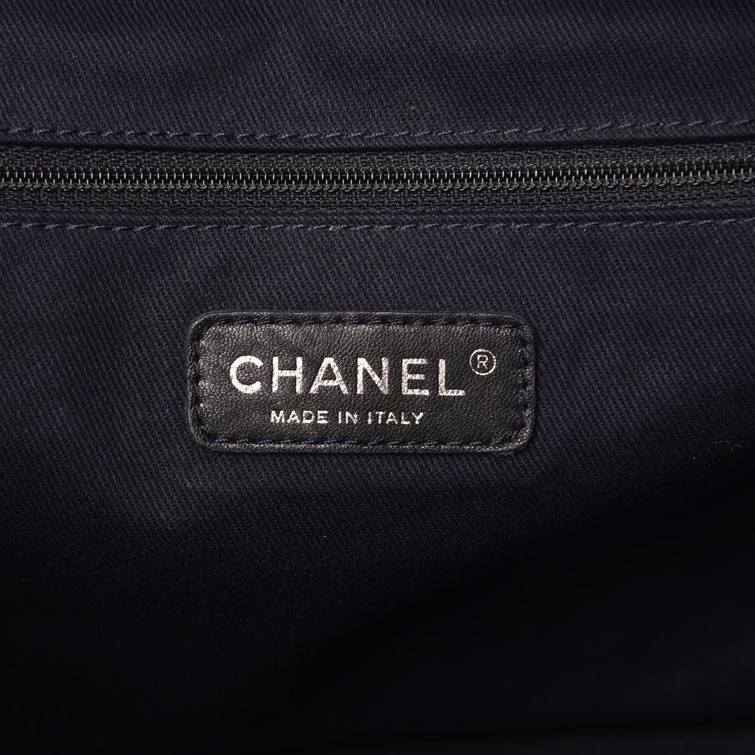 Chanel Denim Deauville Bowling Bag Dark Blue 6 of 9