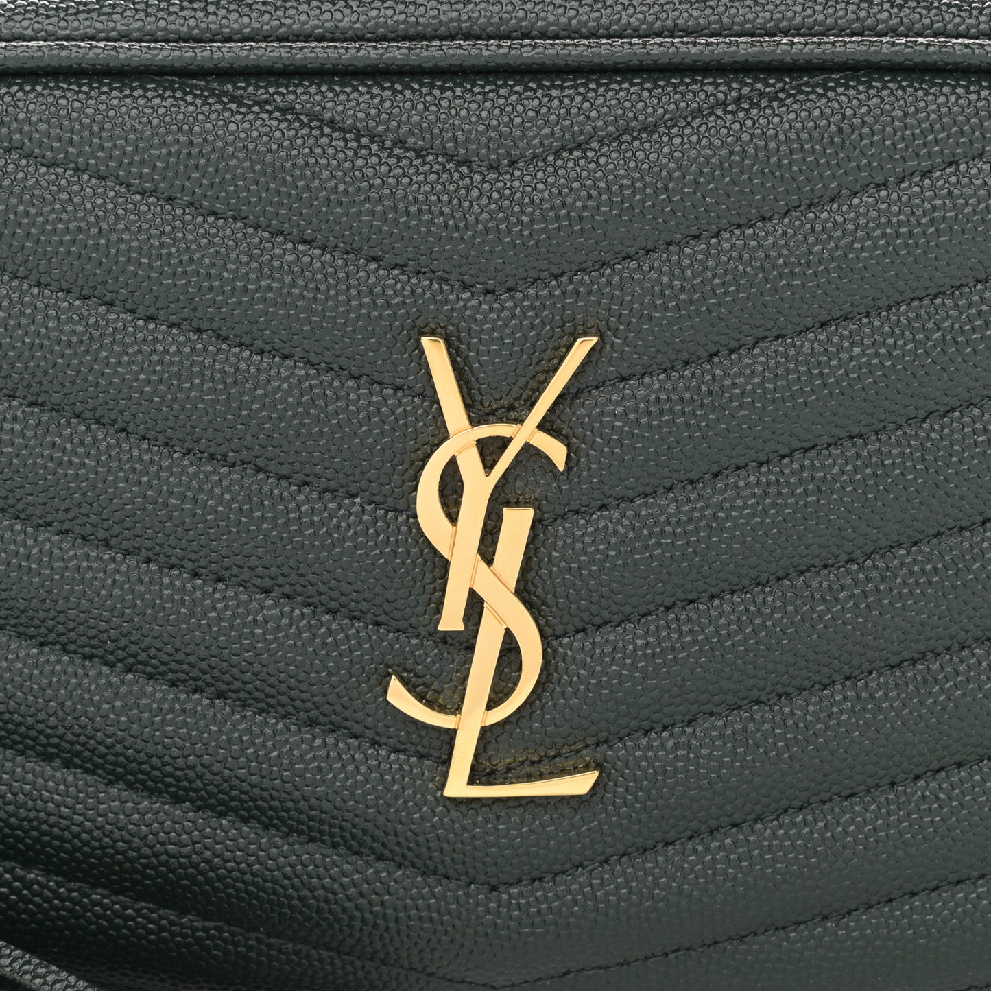 Grain De Poudre Matelasse Monogram Mini Lou Camera Bag New Vert Fonce