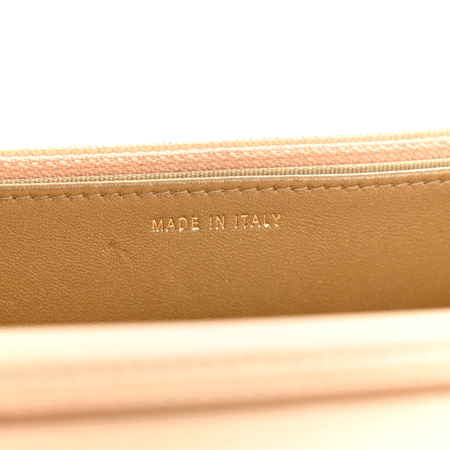 Chanel Lambskin Quilted CC Pearl Crush Wallet on Chain WOC Light Beige 7 of 12