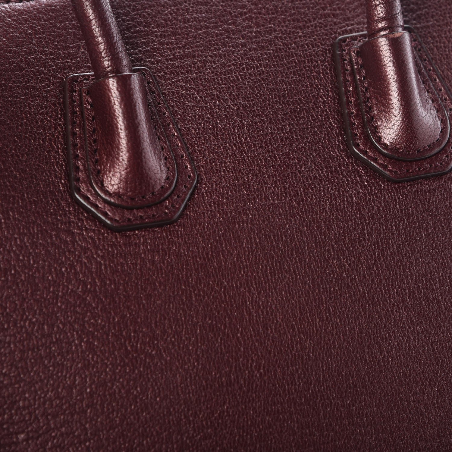 Givenchy Metallic Sugar Goatskin Mini Antigona Oxblood 11 of 14