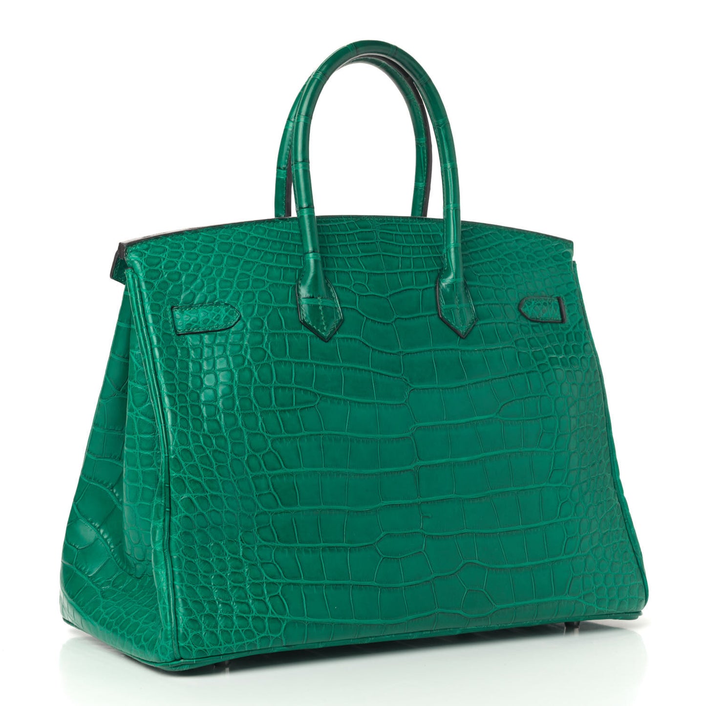 Matte Alligator Birkin 35 Malachite
