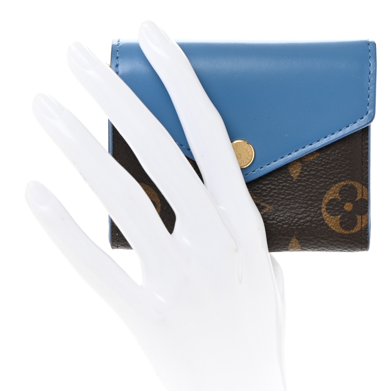 Louis Vuitton Monogram Zoe Wallet Blue Jean 2 of 7
