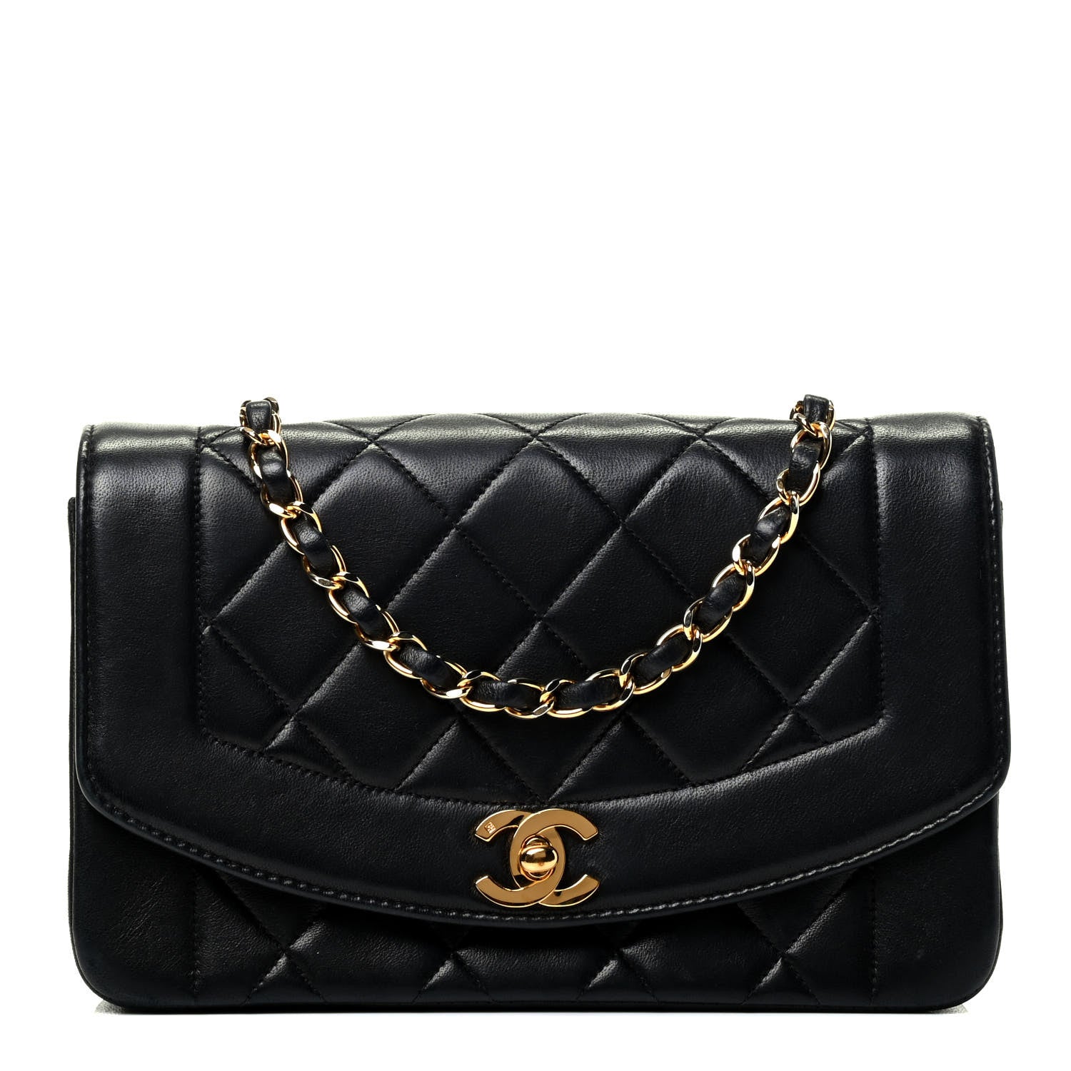 Chanel Lambskin Quilted Small Single Flap Black 1 of 4