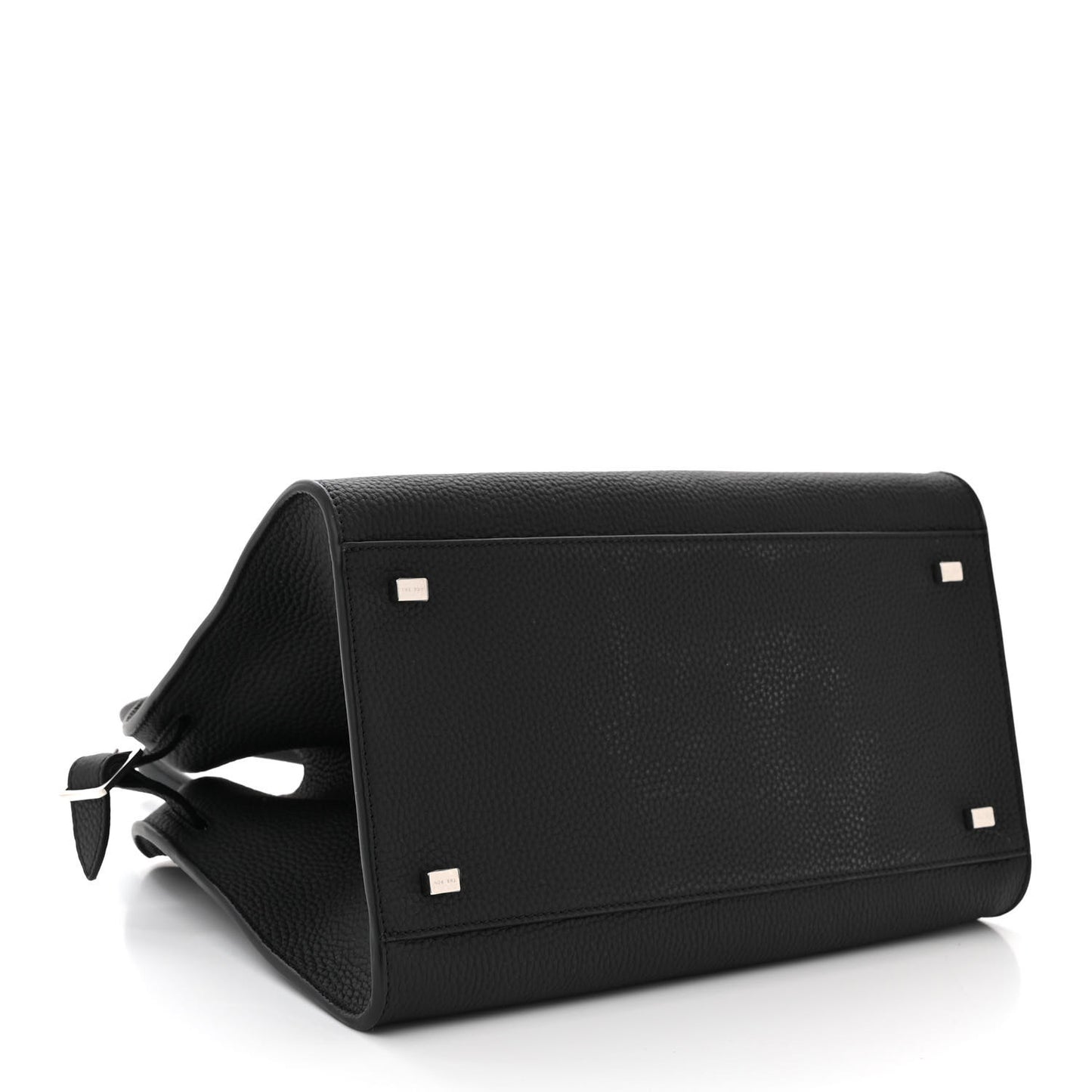 Matte Grained Calfskin Soft Margaux 12 Black
