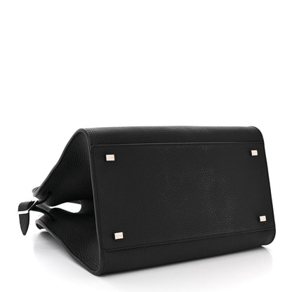 The Row Matte Grained Calfskin Soft Margaux 12 Black 4 of 10