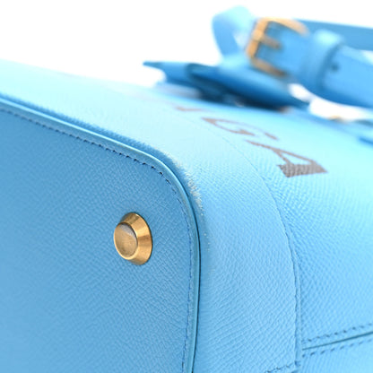Balenciaga Signature Grained Calfskin Logo S Ville Top Handle Bag Bleu Turquoise 11 of 11