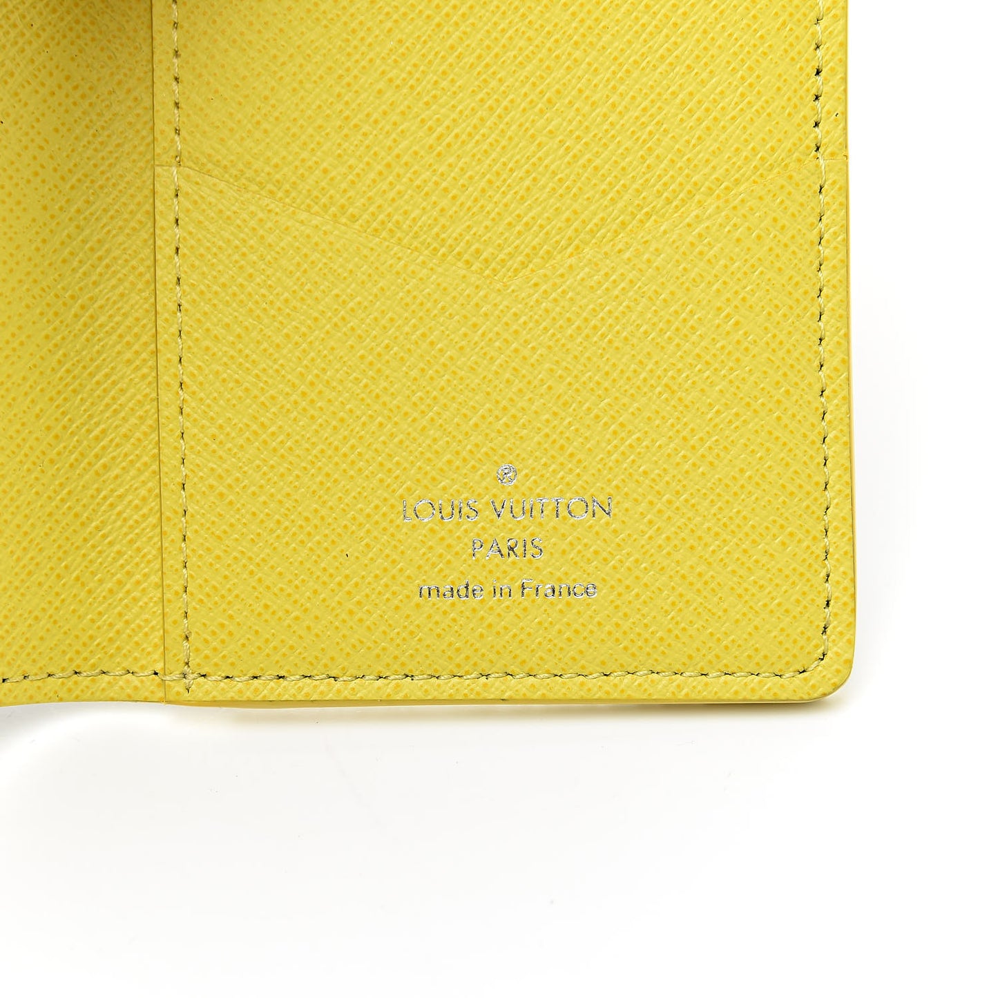 Damier Graphite Logo Pocket Organizer Yellow