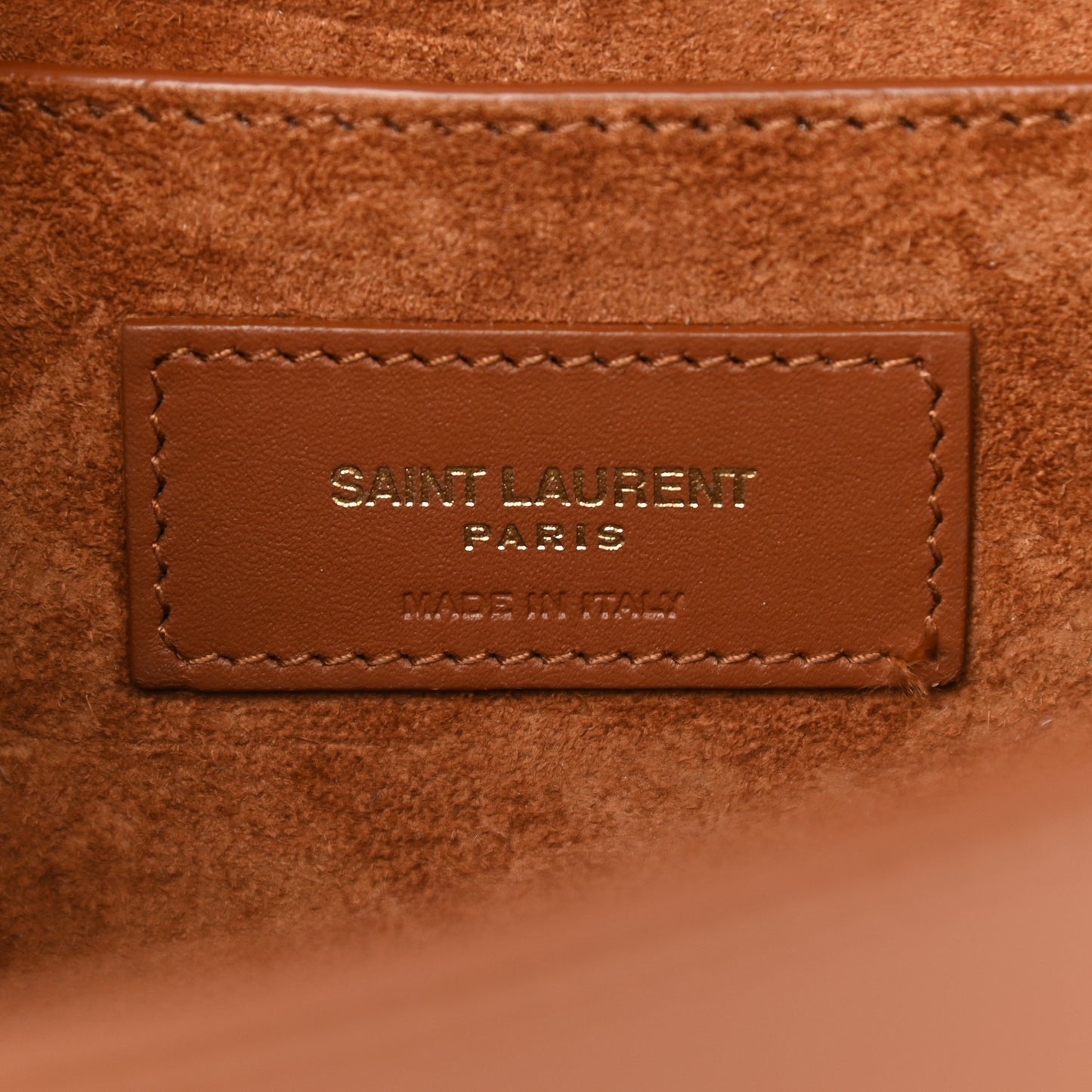 Smooth Calfskin Medium Classic Monogram Kate Tassel Satchel Fauve