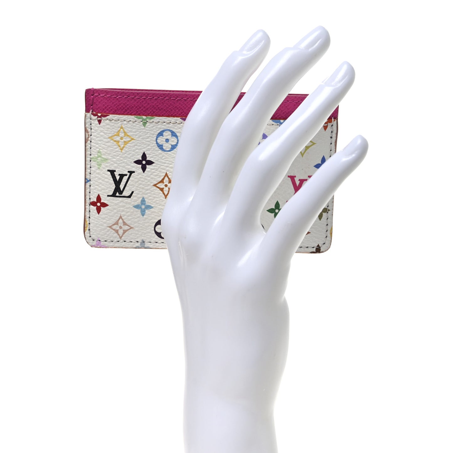 LV X TM Monogram Multicolor Card Holder Kawaii Pink