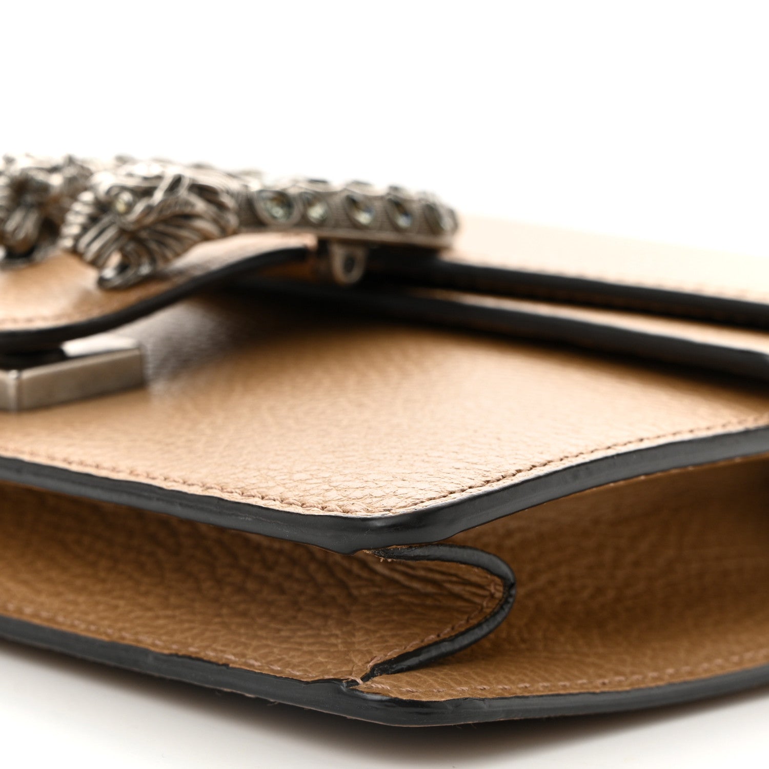 Gucci Dollar Calfskin Crystal Mini Dionysus Shoulder Bag Natural Tan Black Diamond 10 of 10