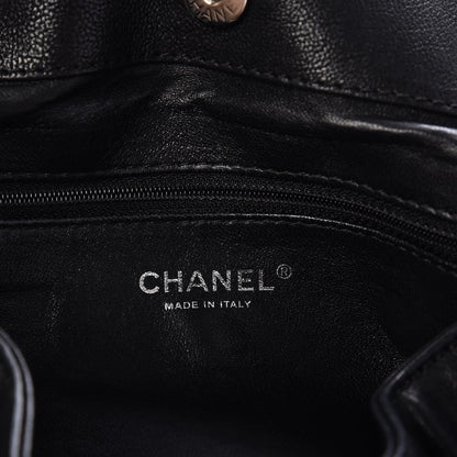 Chanel Glazed Calfskin East West Modern Chain Tote Black 6 of 7